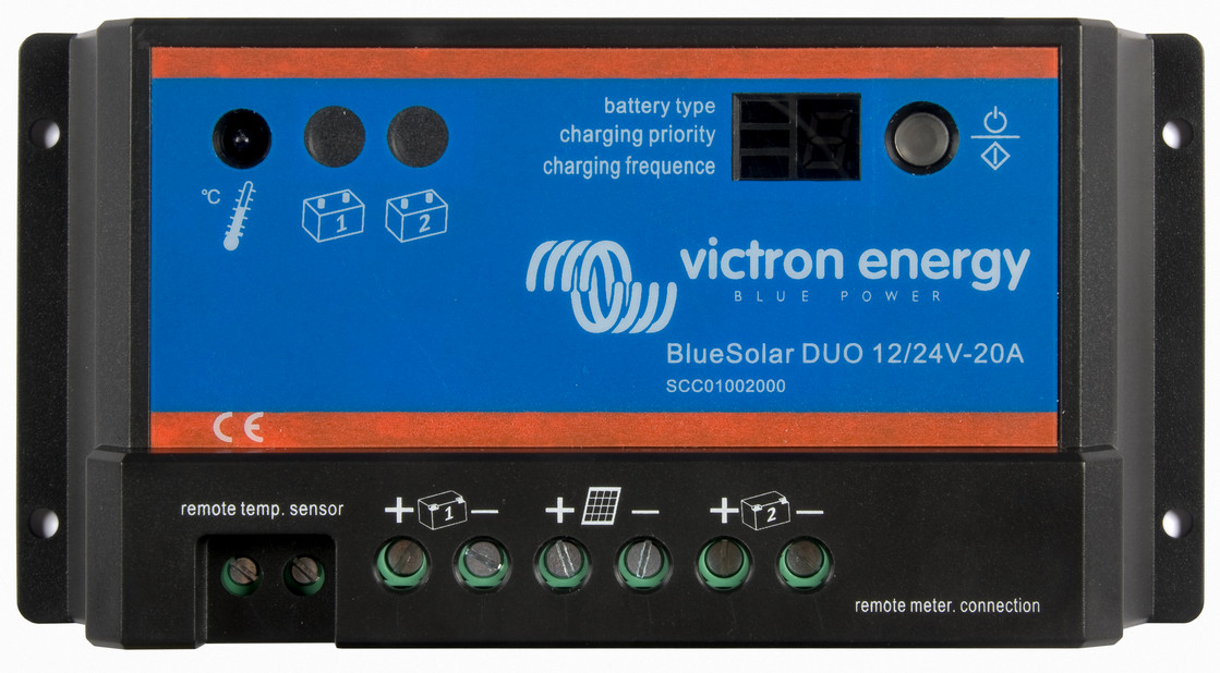 Victron BlueSolar Charge Controller 12/24V-20A. DUO Model